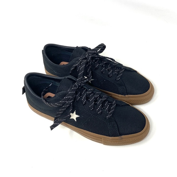 Converse One Star Pro OX Low Top Black Women Canvas Skate Sneakers Size A03217C - Picture 4 of 9
